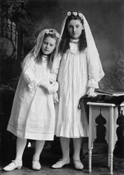Retrato de dos niñas